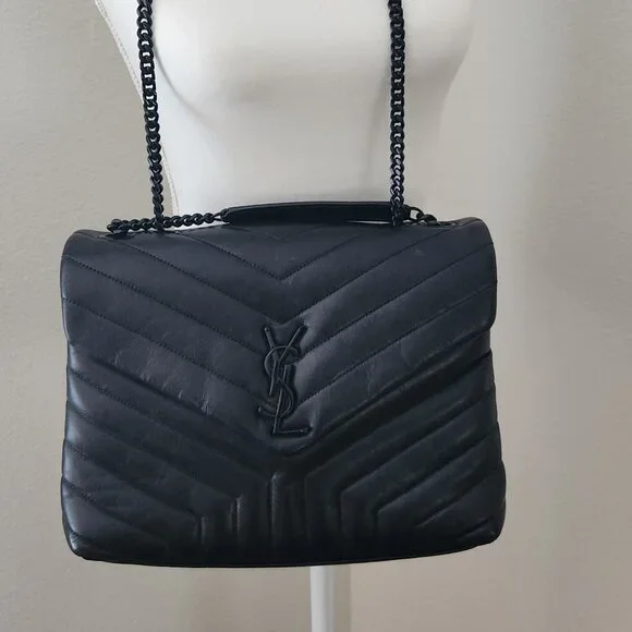 YSL- Saint Laurent Loulou Medium Shoulder bag - Picture 12 of 16